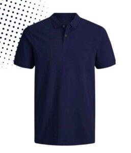 Camiseta tipo polo azul