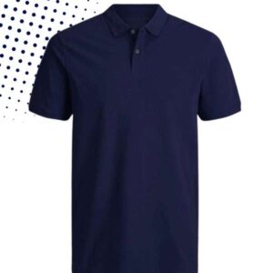 Camiseta tipo polo azul