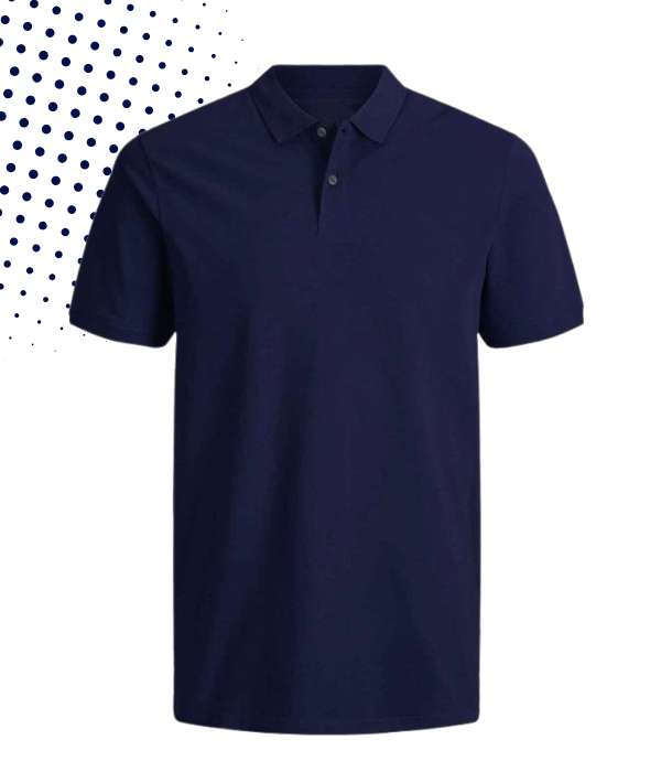 Camiseta tipo polo azul