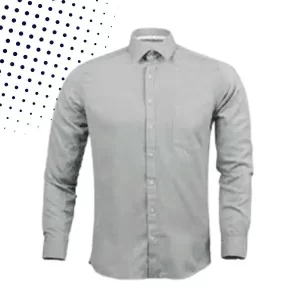 Camisa Oxford gris