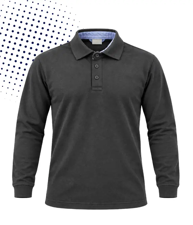 Camisa polo manga larga