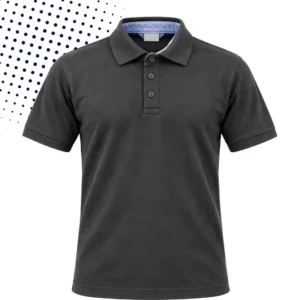camiseta tipo polo con cuello reforzado